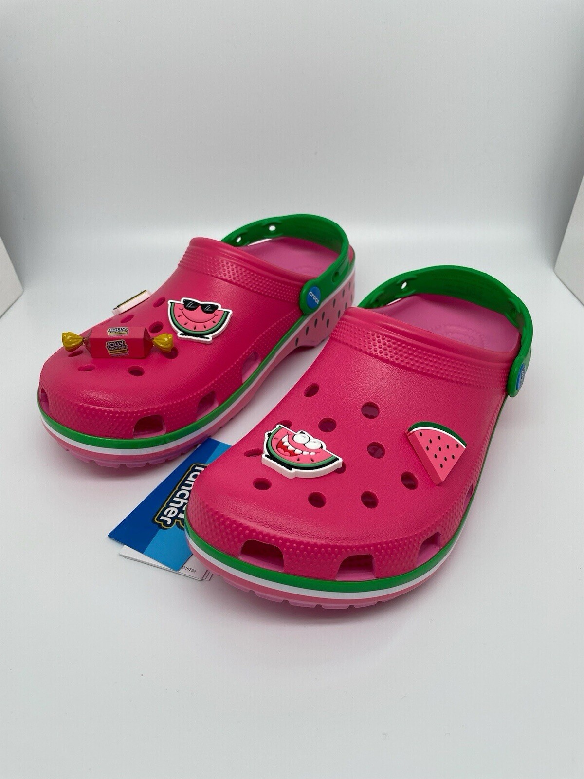 Crocs Unisex Jolly Rancher Clog Classic Pink Lemonade Strap Slip-On M9/W11 New