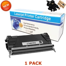 Lexmark C746H1KG C746A1KG Black 12K High Yield Toner Cartridge C746 C748