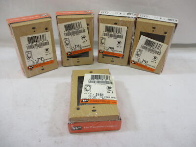 *NEW* (LOT OF 5) WIREMOLD / LEGRAND 2151 FLUSH EXTENSION ADAPTER BUFF