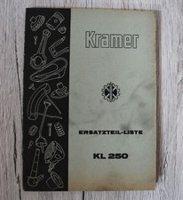Original Kramer Ersatzteilliste KL250 Traktor