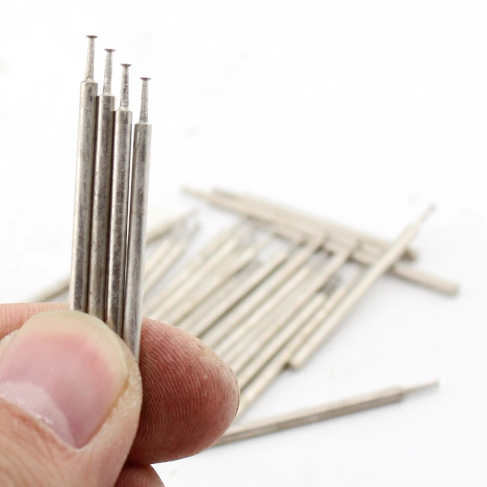 30Pcs 1-8mm Diamond Grinding Bits Burr Nail Head Shape Lapidary Tools for Stone - Image 3 of 4