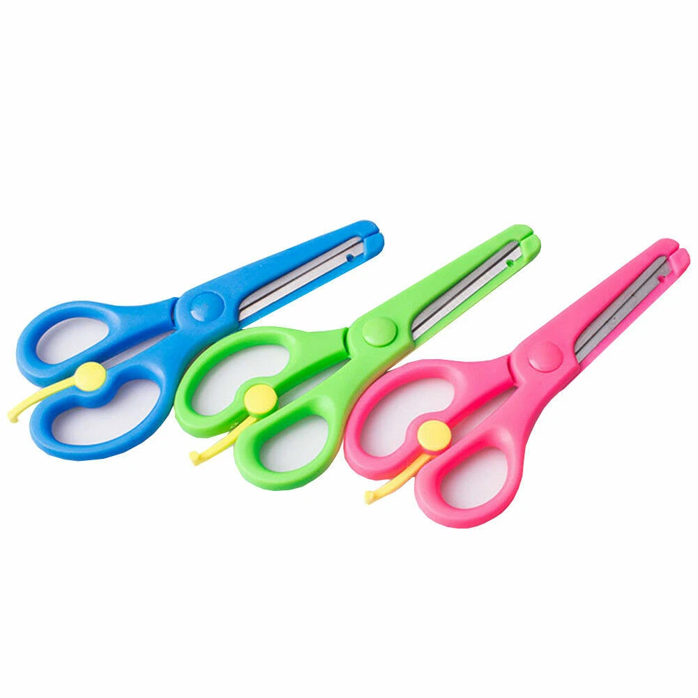 3PCS Kids Safety Scissors Kindergarten Children's Safety Kids Scissors |  eBay