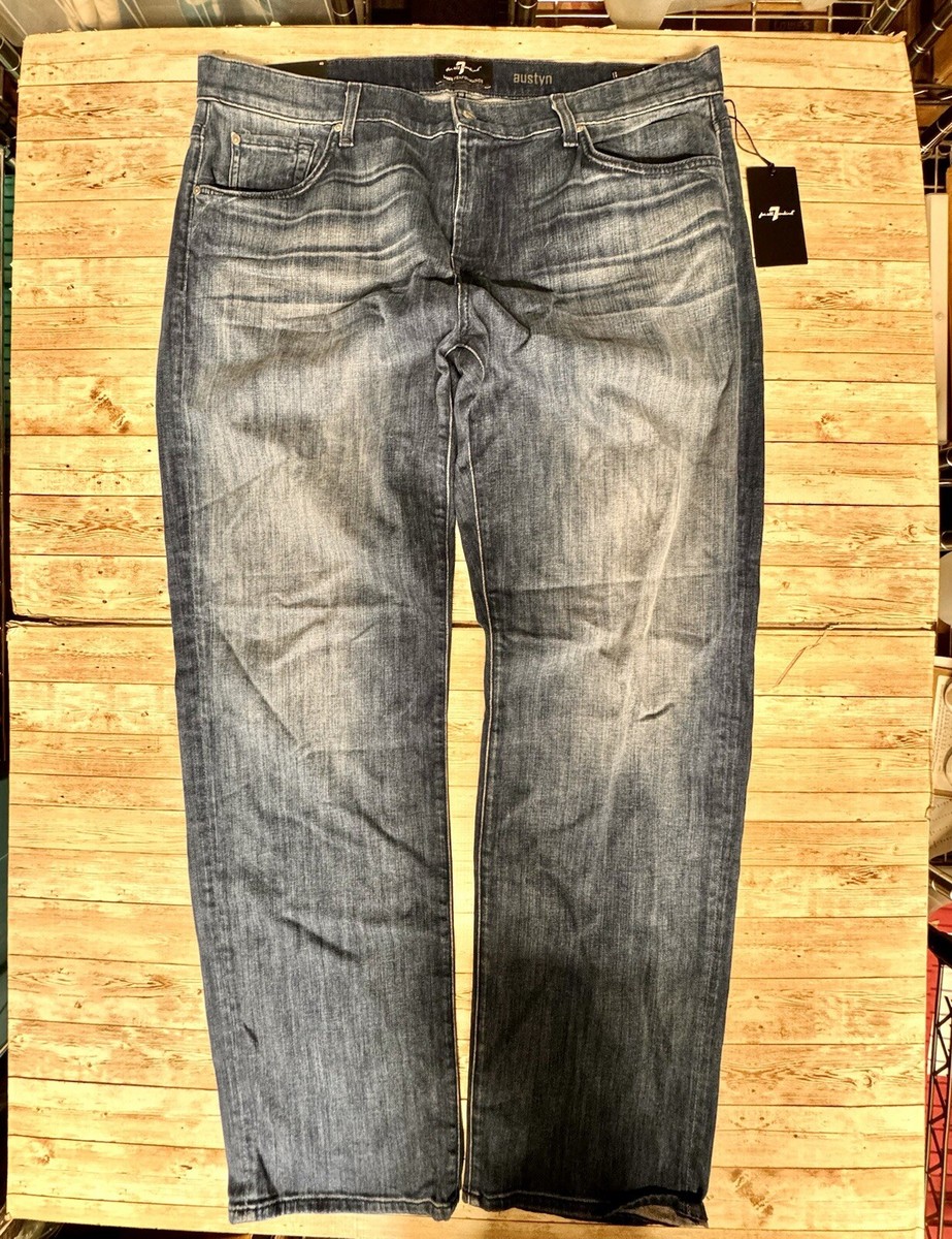 For All Mankind Jeans Men's 40 x 34 Austyn Relaxed Straight Leg Made In  US NWT