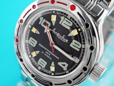 Vostok Amphibia 420334 Watch Diver Mechanical Automatic USA Seller