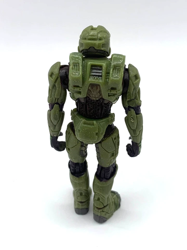 Minifigura Halo 2 Master Chief 2,75" pulgadas Joyride Green Spartan Campaign #1 Foto 3 de 4