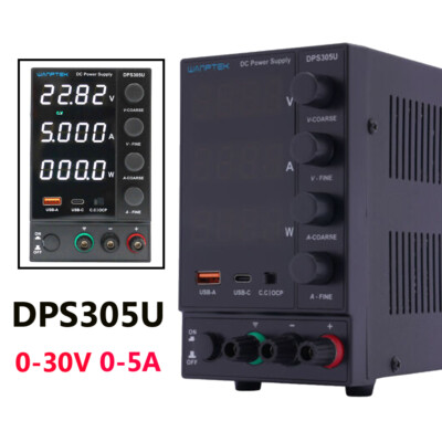 New DC Power Supply Variable Adjustable Switching Bench Power Supply 30V 5A USA