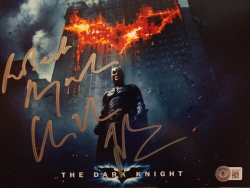 Christian Bale Signed Autographed The Dark Knight 8x10 Photo Beckett BAS