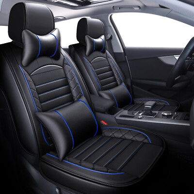 5-Seats Car Seat Covers PU Leather Front + Rear Full Set Cushion For SUZUKI RENO