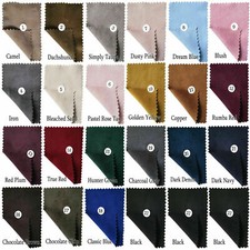 SOFT DOUBLE-SIDED SPANDEX STRETCH FAUX SUEDE FABRIC CLOTHING APPAREL COSTUME 58"