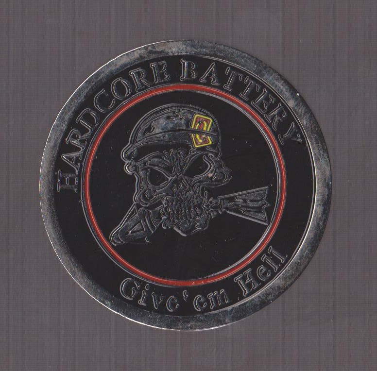 HHB 4-5 AMD Hardcore Battery Give'em Hell  Challenge Coins 2 