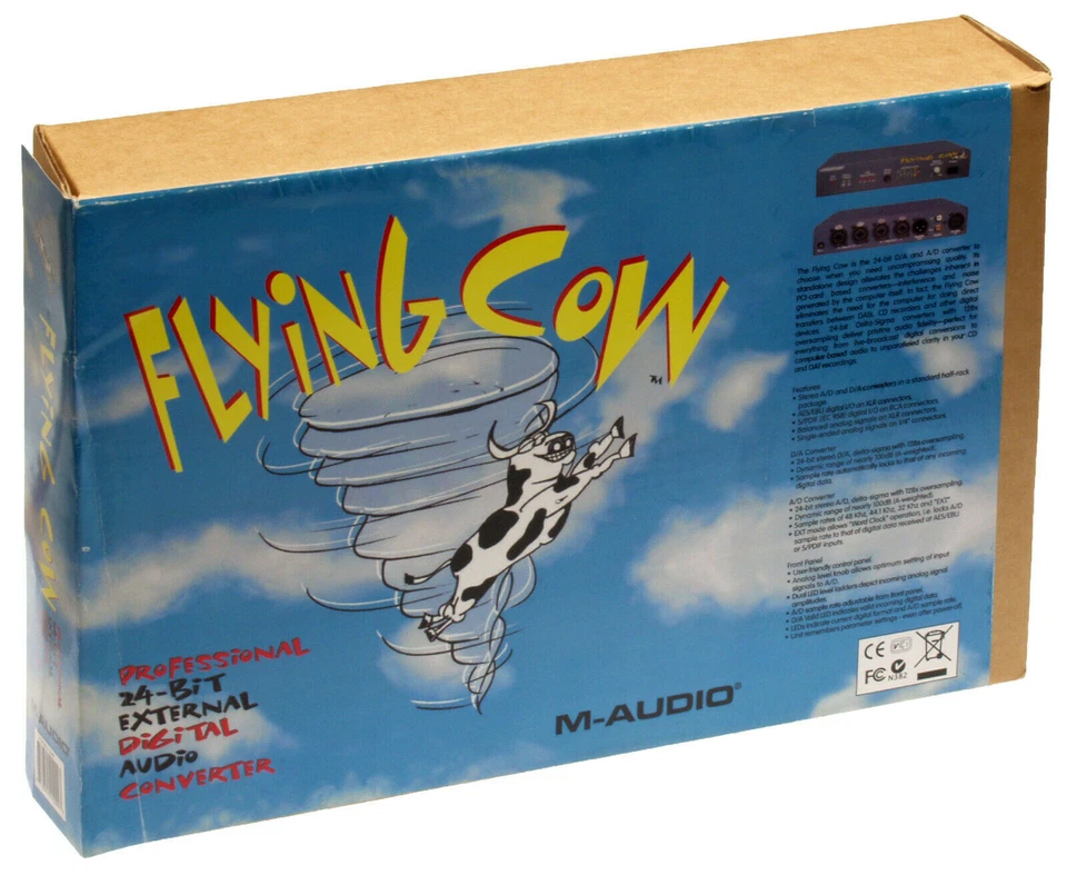 M-Audio Flying Cow 24 Bit XLR Analog AES/EBU S/PDIF Digital Analog Converter NEW - Image 3 of 4