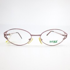 Via Roma VR 524 PNK Eyeglasses Frames Pink Round Oval Full Rim 50-15-135