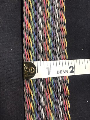 Flat Ribbon Cable 44 Conductor Multicolor Twisted Pair by the Foot - for props