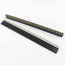 2pcs 2.54mm 40 pin right angle female single row header strip E8