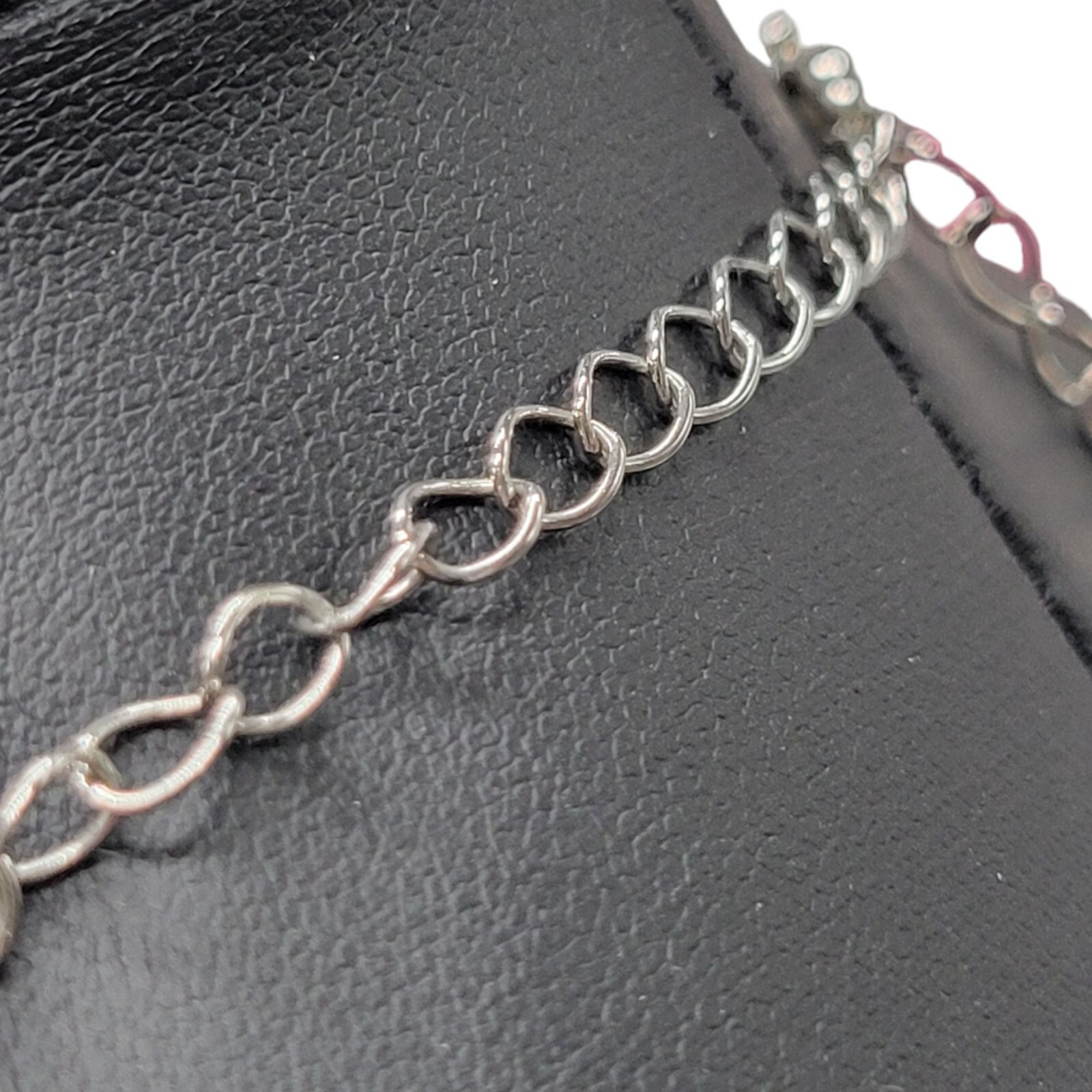 C1946 Green Gem Statement Necklace With Silver To… - image 7