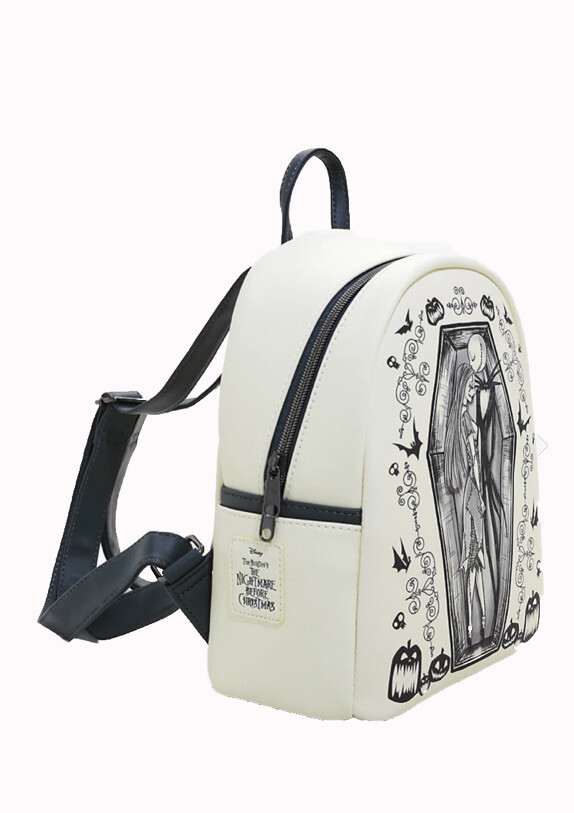 Loungefly Nightmare Before Christmas Jack & Sally Mini Backpack Back To School Amazon.com | Nightmare Before Christmas Mini Backpack  main image 4