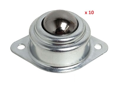Lot of 10 Ball Transfer Flange Mount Heavy Duty Bearing Roller Conveyor -M322-