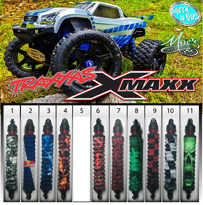 *HOT NEW CUSTOM* Traxxas X-Maxx Xmaxx Shock Boots - Covers by Macs - 4 pcs