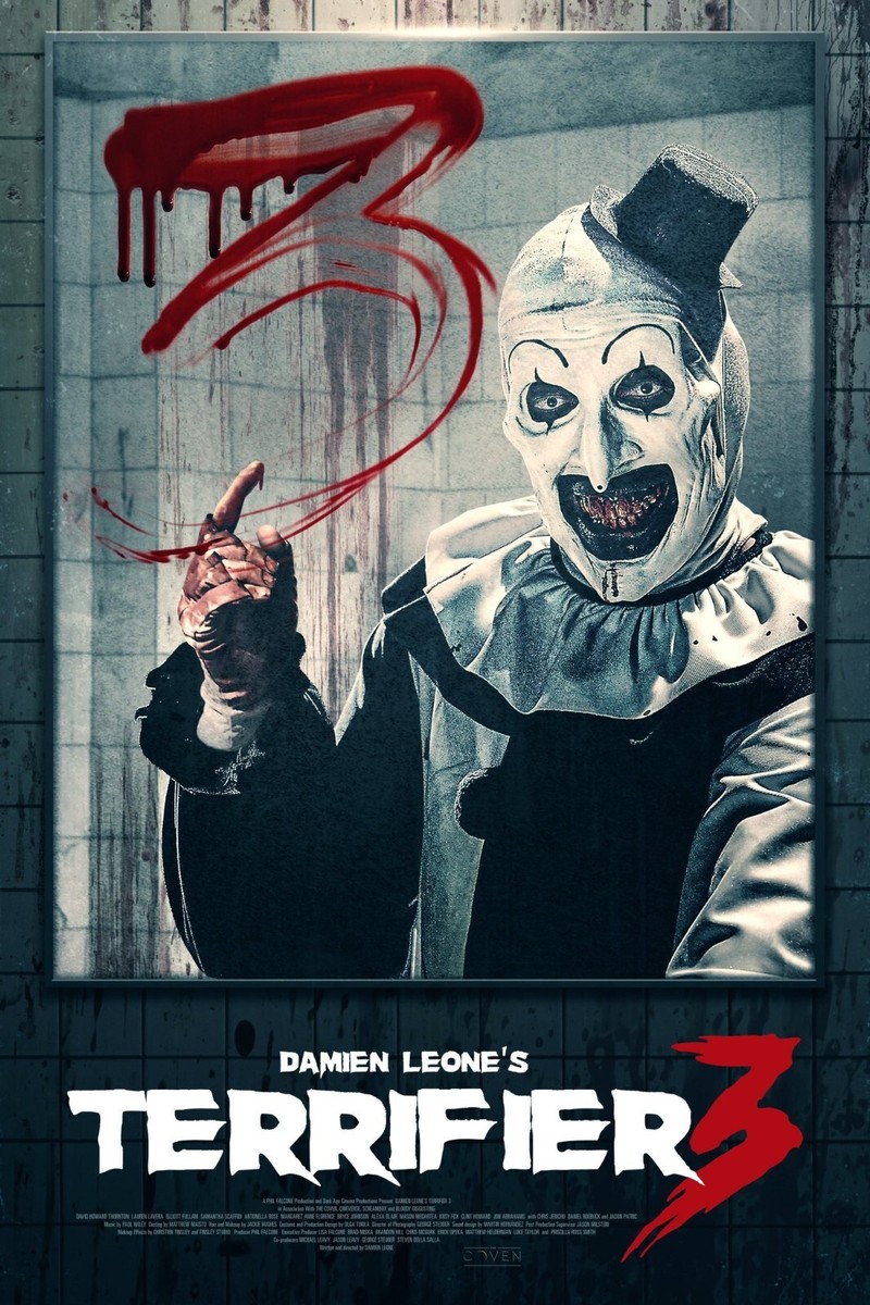 2024 Terrifier 3 Movie Poster 11X17 Art The Clown Halloween Killer
