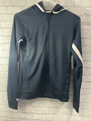 Asics Women s Lani Jacket X-Small Blue With Hoodie New With Tags