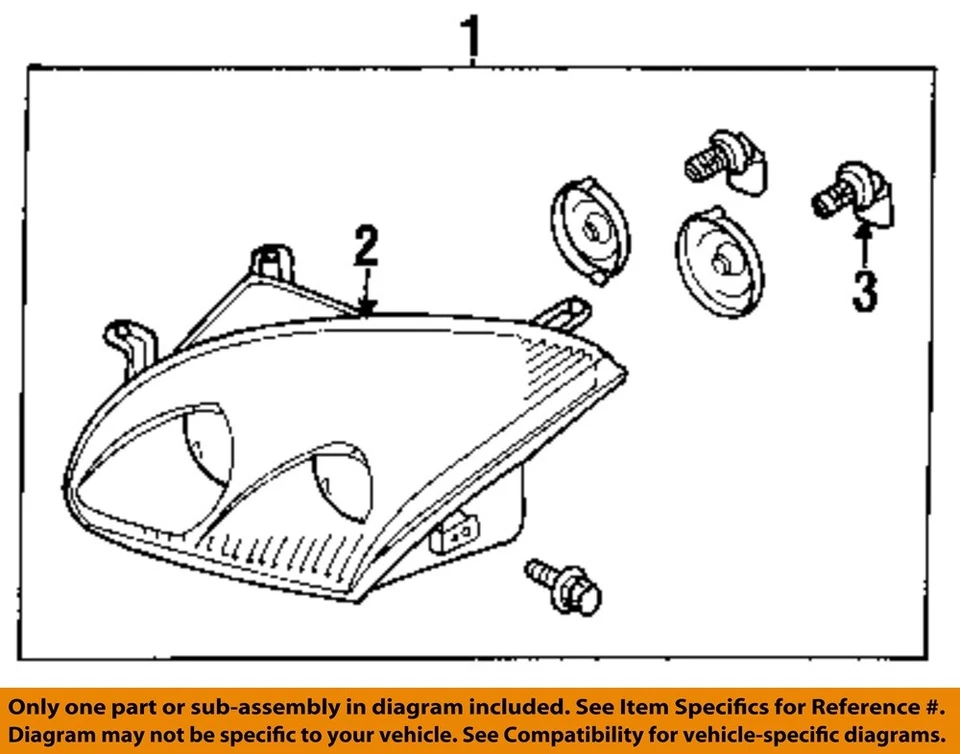 Conjunto de faros par negro Some Haze OEM 1995 1998 Mitsubishi 3000GT Foto 3 de 4