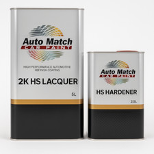 Auto Match 2K HS Clearcoat Lacquer Kit 7.5L | 5L Lacquer + 2.5L Hardener