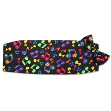 Musical Notes Tuxedo Cummerbund and Bowtie Set