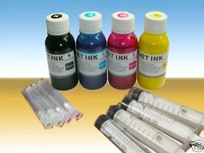 Sublimation ink for All Epson printer refillable Cartridges 4x100ml + syringes