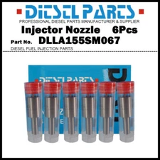 6Pcs Fuel Injector Nozzle DLLA155SM067 for DAEWOO BH117 BH120 B18X-5 DE12T