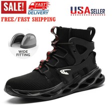 Mens Safety Shoes Steel Toe Cap Work Boots Non-slip Indestructible Sneakers US
