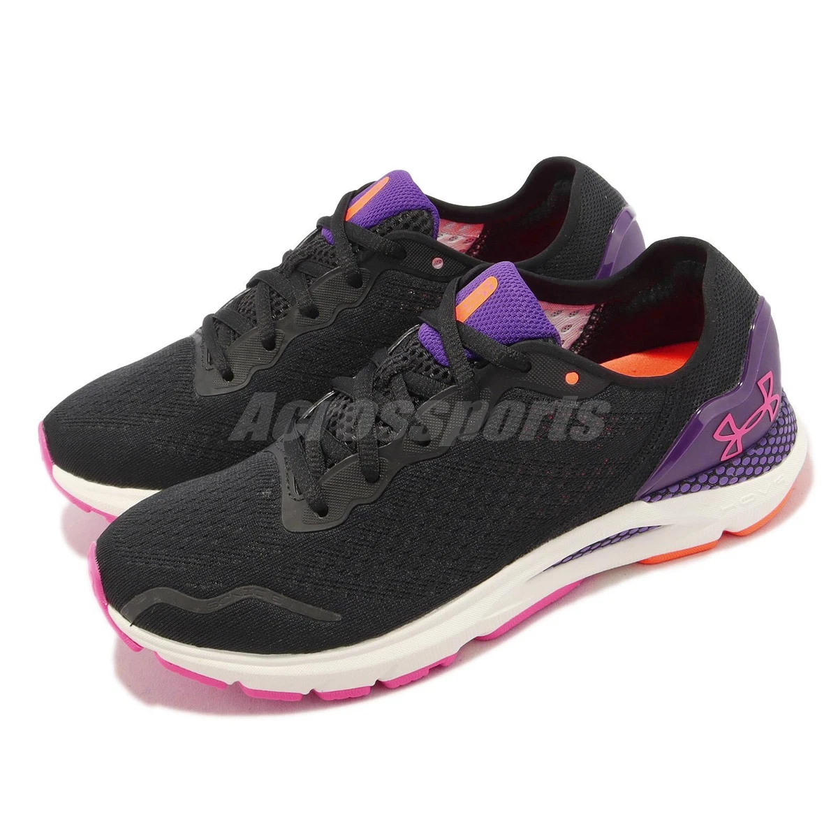 Black and purple under armour shoes deals