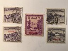 5  PAKISTAN STAMPS 1957 1960-1962 USED LIGHT HINGE MARKS BEAUTIFUL! SEE PICS — photo 1