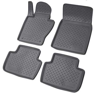 3D Gummi Fussmatten passend für BMW X3 E83 | BJ 2003 - 2010 | passgenau mit Rand