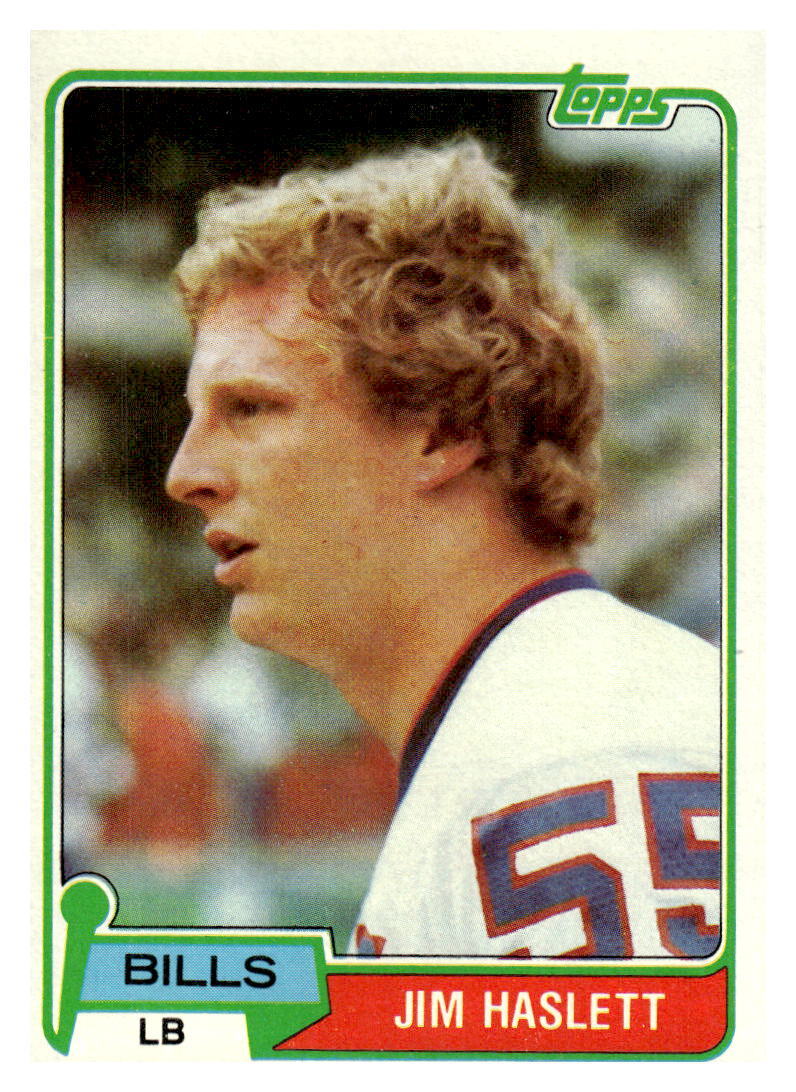 1981 Topps #173 Jim Haslett Buffalo Bills Rookie Football Card VG/EX