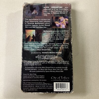 Alien Dreamtime ビデオテープ 1993年 【公式通販】