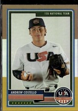 2023 Panini USA Baseball Stars & Stripes #24 Andrew Costello BSG Prizm