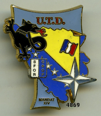 Lot De 3 Insignes Militaires Français – UTD, CTD SALAMANDRE SFOR, Escadron Opex – Armée De Terre