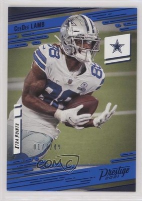 2021 Panini Prestige Xtra Points Blue 17/249 CeeDee Lamb #8 uk2