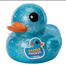 Electric Blue JUMBO Dazzle Duck Rubber Duck Collectible Glitter Sparkle Duck NWT