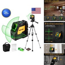 Prexiso Laser Level Tripod IP54 100Ft Cross Line Tool Construction Ceiling