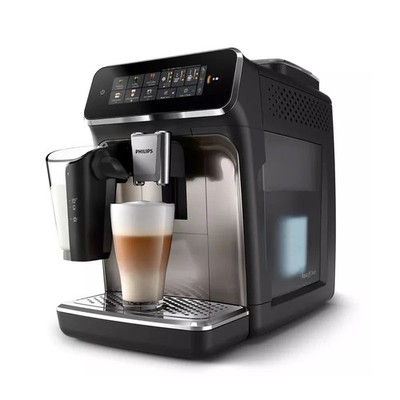 Philips 3300 LatteGo Automatic Espresso Machine, Chrome | 6 Recipes | EP3347/90