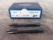 NEW OSG HY-PRO 28416 3/8"-16 NC H5 3 Flute Spiral Point Plug Tap 2 Pack (BN301)