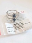 Bomb Party Love Your Life Ring Size 11 Lab Sapphire/ Quartz  RBP6429 Rhodium Plt — photo 1