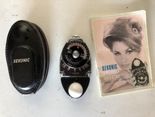 RARE Sekonic L-28C Studio Deluxe Exposure Light Meter With CASE GREAT - WORKS