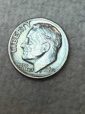 1960 D Roosevelt Dime 90% Silver Very Fine VF
