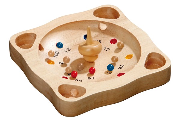 Philos 3185 - Tiroler Roulette, Klein, Holz, Reisespiel, Geschicklichkeitsspiel-image