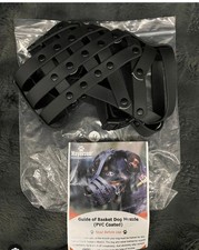 Dog Muzzle for Medium Dogs Humane Basket Muzzle Soft  Lightweight And Adjustabl
