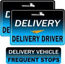 Flex Delivery Driver Car Magnet, 3PCS Frequent Stops Removable Set, Delivery ...