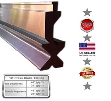 NEW 10 ft. American Type Press Brake Punch (Height: 3.03") & 4-Way Die (2.36"sq)