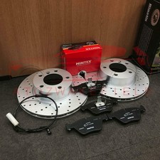 Für BMW 1 Serie 125i E81 E82 E87 E88 Gebohrt Vorne Bremsscheiben Mintex Pads